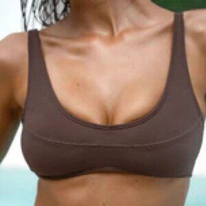 Berlook Ribbed High Cut Bikini Top & Bottom. NWT